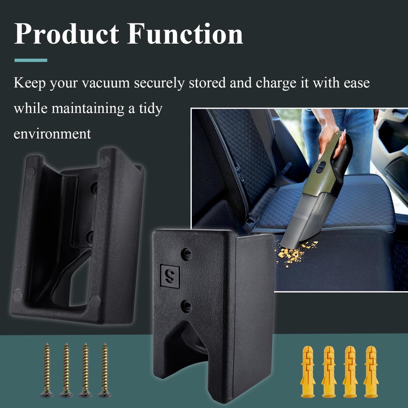 Wall Mount Vacuum Holder Compatible with Shark Handheld Vacuum Models