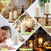 4 Pack Beeswax Pillar Candles,172 Hours Long Burning Pure Off-White
