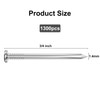 VGBUY 1300PCS Stainless Steel Hardware Nails, 3/4 Inch ×17Gauge Flat