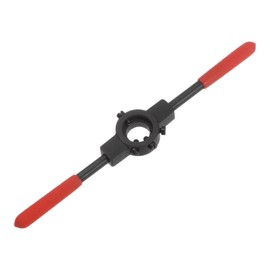 sourcing map Die Stock Handle Wrench, for Metric M3-M4 (Metric) / 1/8"-5/32" (UNC/UNF) / 20mm OD Round Dies, 20mm x 5mm Threading Die Holder with Plastic Handle