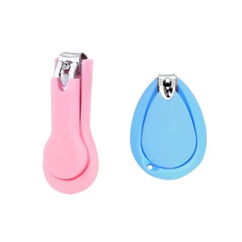 2 x baby nail scissors, nail clippers for babies/children, nail care, wide and ergonomic handle, especially for newborns, safe and comfortable