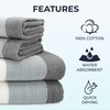 Velosso 4pce 100% Cotton Towel Bale Set Striped Ombre Hand