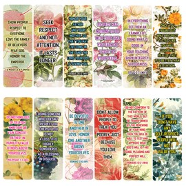 NewEights Famous versículos y citas sobre el respeto (paquete de 30 unidades) – Juego de tarjetas motivacionales diarias – Colección Set Clippers – Ideal para eventos de la iglesia