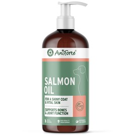 AniForte Premium Salmon Oil for Dogs, Cats, Horses & Pets 1L, 100% Natural Norwegian Fish Oil with Omega, 3 High Level of EPA and DHA Fatty Acids, Barf Supplement