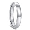 KAMASATO 4mm Tungsten Carbide Rings for Men Women Dome Polished