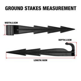 Garden Pegs – 25-Piece Pack of 6.3-inch Ground Pegs for Irrigation System – Ground Anchors for Drip Watering Line – Strong and Durable Anchor Pegs – Ideal for Any Type of Soil. Set by MYPURECORE