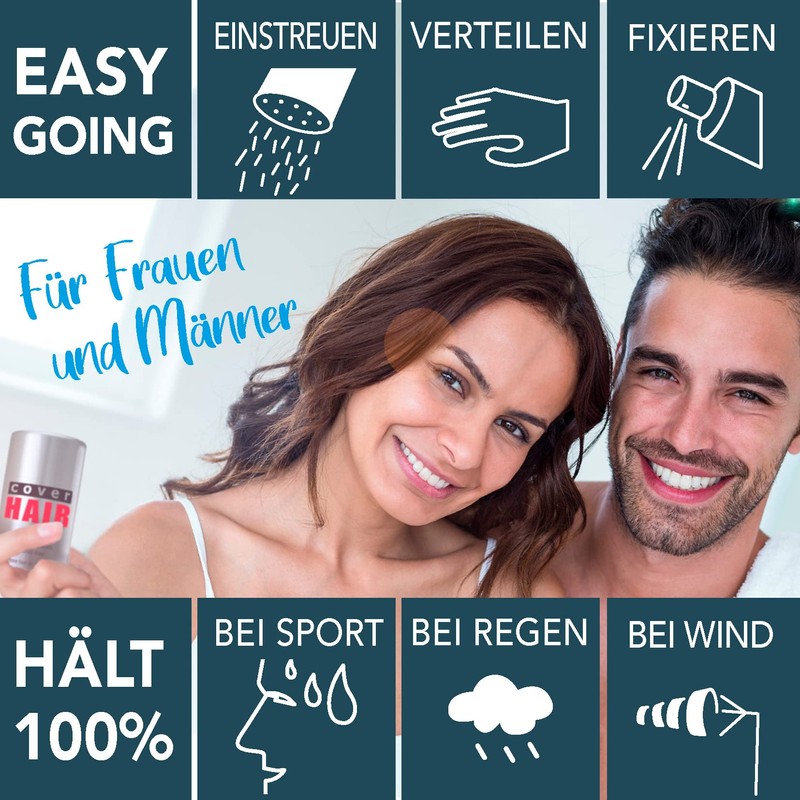 COVER HAIR - Probiergröße Streuhaar 5g in Naturblond | kompakte