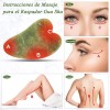 Rodillo De Cuarzo Rosa Guasha Belleza Facial Masaje Jade