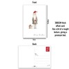 Pack of 64 Christmas Postcards with Whimsical Drawings on the