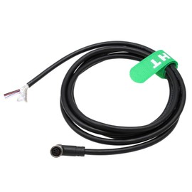 HangTon M8 4 Pin Female 90 Degree Data Power Cord for Actuator Sensor Banner Baumer Turck SICK Omron Automation Control Field Device Switch Shielded PVC 2m