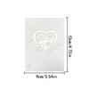 Table Place Cards, 40 Pcs Laser Cutting heart Wedding Name