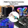 AYWHP PWM Fan Speed Controller, 2 Pin Ports, DC 0-12