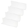 PATIKIL 4 Pack Shelf Dividers for Closet Organization, 7.9x1.2x2.4 Acrylic