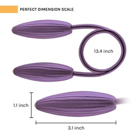 NICEEC 2 Pack DIY Curtain Tiebacks Clips Crystal Decorative Creative Twist Drape Tie Backs European Style Random Modelling Curtain Holdbacks for Home Kitchen Office Window Drapery (Purple)