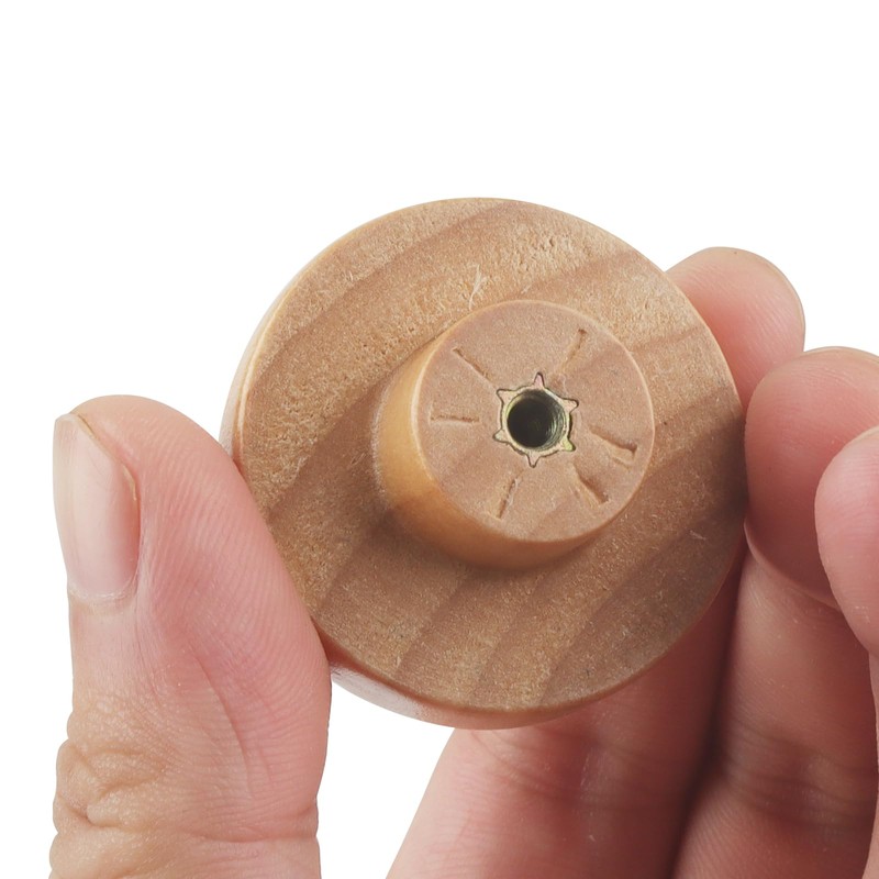 JAPCHET 20 PCS Wooden Drawer Knobs, 38mm x 20mm Wood