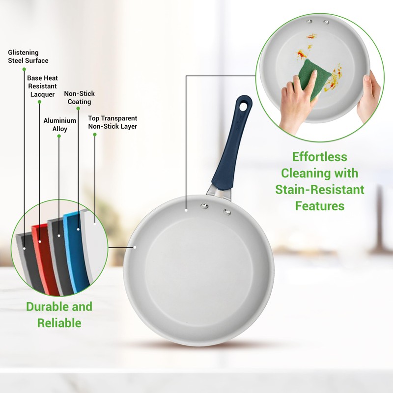 NutriChef High-Qualified Basic Kitchen Pots and Pans Set, 14 Piece