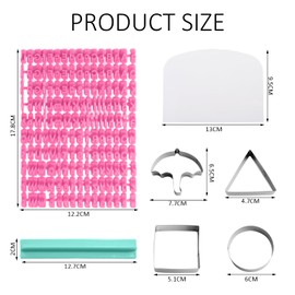 1 Piece Symbol Stamp Set, 4 Pieces Stainless Steel Molds, 1 Piece Scraper, Letter Symbol Stamp, Cookie Stamp, Number Stamp, Baking Mold