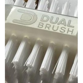 Dual Brush Nail Brush For Cleaning Fingernails of Both Hands At The Same Time With A Unique Suction Cup Design. Saves Time, Cleans Nails Easily and Quickly. Attach To Shower Wall, Washbasin or Sink