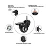 2" Stem Caster Wheels with Safety Dual Locking 600Lbs Heavy