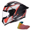 Rymic SR6 Full Face Motorcycle Helmet, Equipped with Clear &