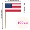 American US Toothpick Flag USA Small Mini Cocktail Fruit Cupcakes