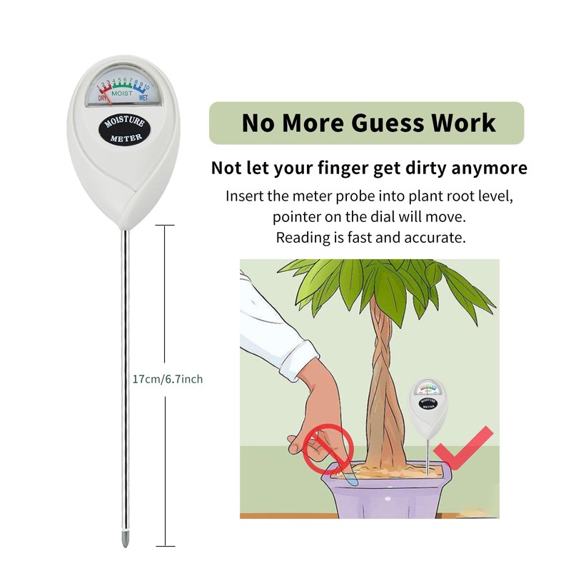 Hathdia Soil Moisture Meter, Plant Water Meter Soil Meter Moisture