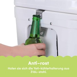 Noa Store Cooler Lock Bracket for Yeti/RTIC - 316L Stainless Steel, Anti-Theft, Versatile Use with 5/8” Hole - Ideal for Outdoor Adventures, Camping, Marine Environments & Secure Transportation