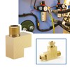 ECSiNG Angle Adapter M10x1 T-Distributor Oil Pressure Sensor Tee Connecter