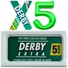 5 Derby Extra Professional Double Edge Razor Blades for straight