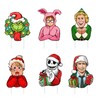 FBCOO 6 Pcs Christmas Classic Movie Yard Sign with Stakes, Jack Xmas Vacation Clark Lawn Sign Outdoor Decor, Kevin Elf Buddy Winter Holiday Outside Garden Prop Decorations Party Supplies