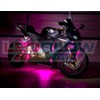 LEDGlow 6pc Advanced Pink LED Motorcycle Accent Neon Underglow Lighting