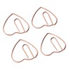 100Pcs Heart Shaped Paper Clips Iron Decorative Paperclips Set with