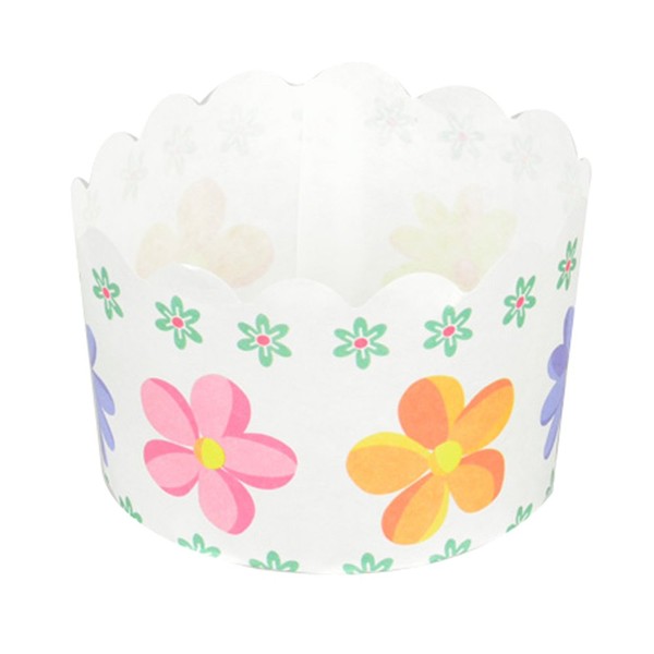 Pearl Metal D-2679 Paper Muffin Cups, Flower, 12 Pieces, Outer