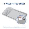 Cathay Home Queen Double-Sided Organizer Pocket Fitted Smart Sheet -
