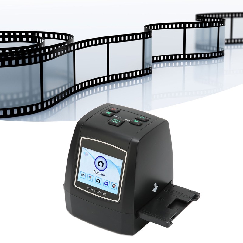 Film Scanner Digital 2.4inches Color LCD Screen Portable Picture Scanner