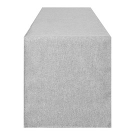 Winotic Table Runner 13 x 72 Inches Long, Cotton Linen Farmhouse Style Grey Table Linen for Kitchen Dining Coffee Table Parties Wedding Home Decor (13” x 72”, Grey)