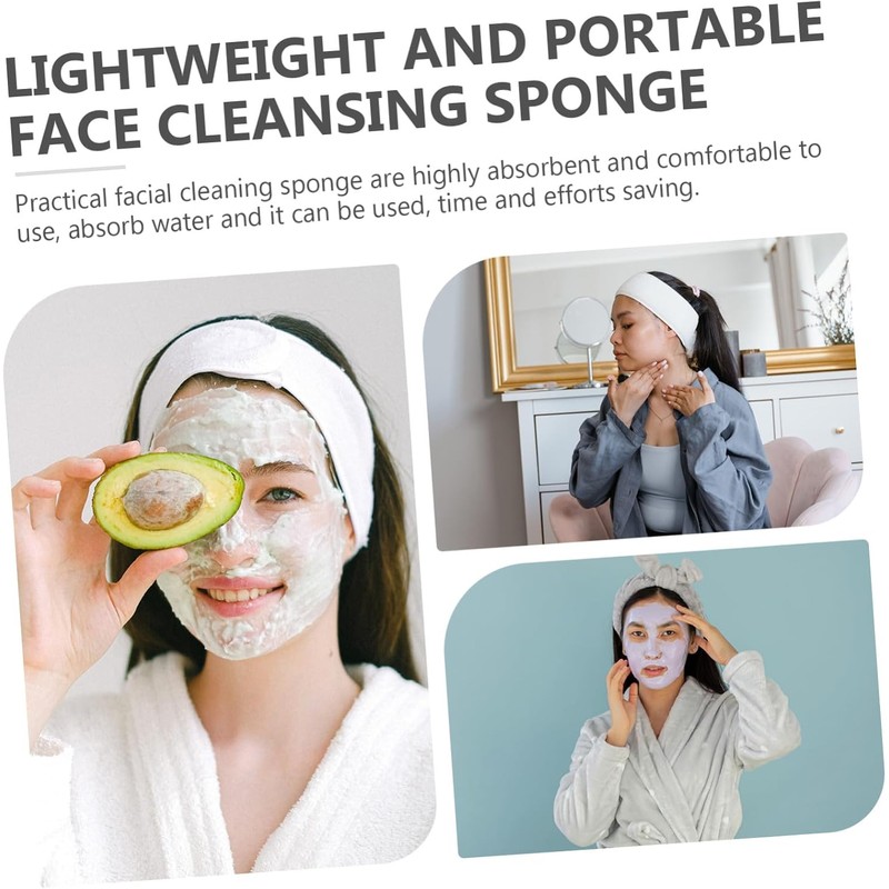 50 Piezas Esponjas Faciales Comprimidas Forma Flor para Esteticistas Esponjas