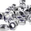 YOYEAH M6 Nuts Stainless Steel, 50 Pieces DIN985 Self-Locking Nuts,