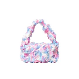 Verdusa Women's 3D Flower Clutch Handbags Rose Evening Purse Top Handle Bags, Multicolor, One Size