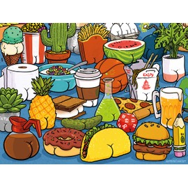 Ceaco - Brian Cook - Butts on Things - 500 Piece Jigsaw Puzzle