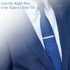 kilofly Men's Tie Clip Hidden Message "LOVE YOU, DAD" Silver