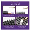 Extensiones de Pestañas Nagaraku 4D W Negro Curvatura D Largo