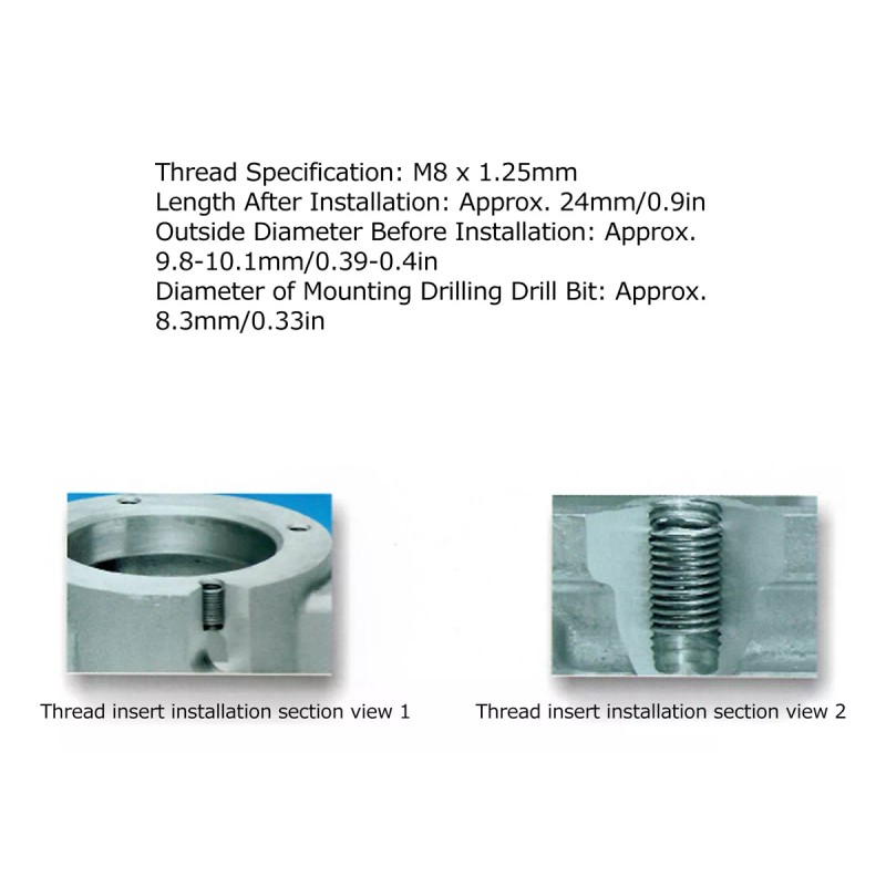 Generic Juego De 50 Insertos Para Reparación De Roscas De