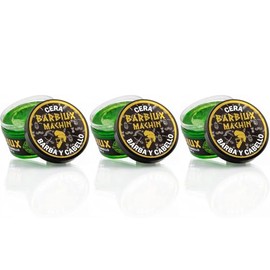 Kit de 3 Ceras para Cabello y Barba para Peinar Aroma de Bergamota Fórmula de Fijacion