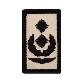 Café Viereck ® Lieutenant Colonel Luftwaffe Bundeswehr Rank Patch with Rank - Embroidered with Velcro - 3 x 5 cm (Sand Mini)