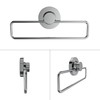 Poywaze Towel Ring, Strong Suction Cup, Stainless Steel, Lever Type,