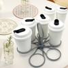 6-Cup Drinks Carrier, Portable Foldable Cup Holder, Plastic Beverage Tray