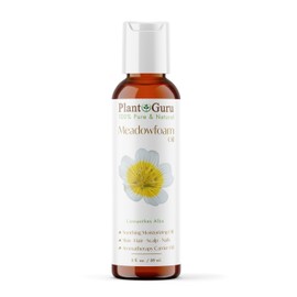 Meadowfoam Oil 2 fl. oz. Cold Pressed 100% Pure Natural Carrier – Skin, Face, Body, and Hair Moisturizer. Ideal for DIY Creams, Lotions, and Lip Balms