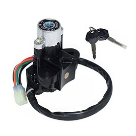 Feiteplus Interruptor de encendido para motocicleta con 2 llaves de bloqueo para Suzuki GSXR600 600 GSXR750 750 2004 2005