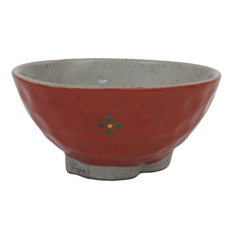 Hasamiyaki 228094 Kuniuemon Kiln Red Rabbit 3.8 Rice Bowl